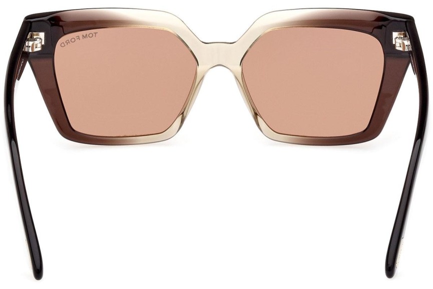 Ochelari de soare Tom Ford FT1030 47J Cat Eye Maro