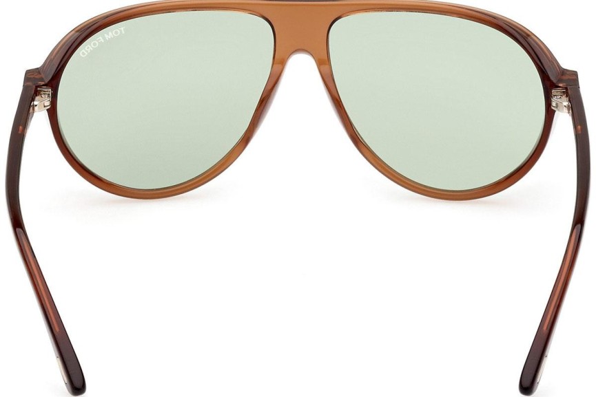 Ochelari de soare Tom Ford FT1023 48N Pilot Maro