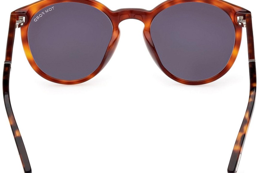 Ochelari de soare Tom Ford FT1021 53A Rotunzi Havana