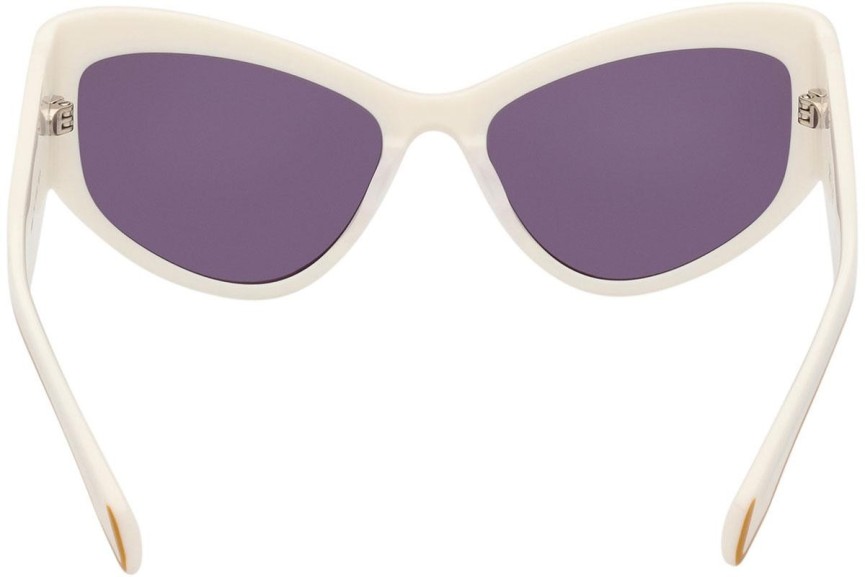 Ochelari de soare Adidas Originals OR0089 21G Cat Eye Albi