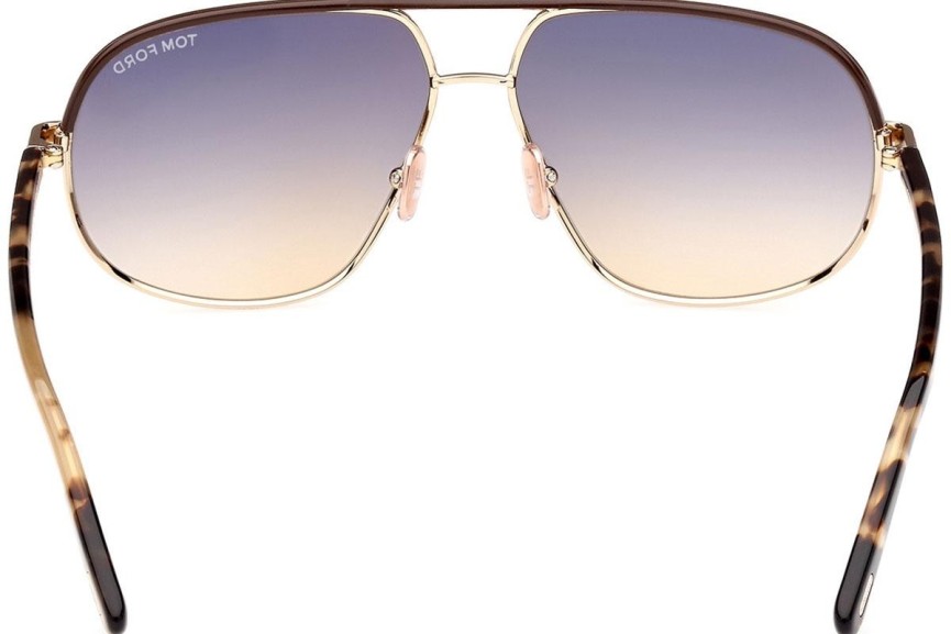 Ochelari de soare Tom Ford FT1019 28F Pilot Maro