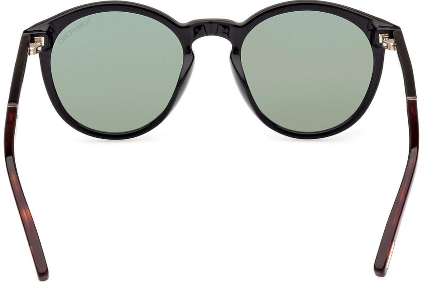 Ochelari de soare Tom Ford FT1021 01N Rotunzi Negri