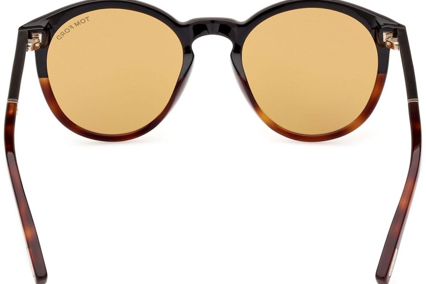 Ochelari de soare Tom Ford FT1021 56E Rotunzi Havana