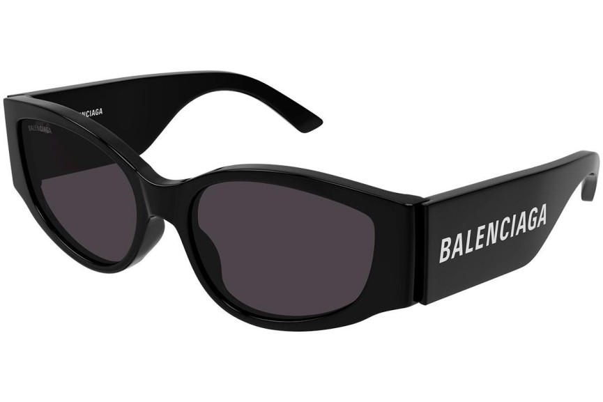 Ochelari de soare Balenciaga BB0258S 001 Dreptunghiulari Negri