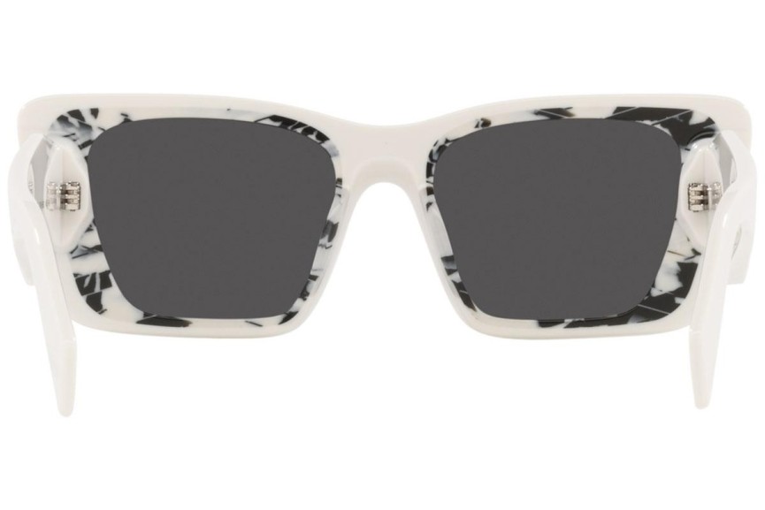 Ochelari de soare Prada PR08YS 02V5S0 Cat Eye Albi