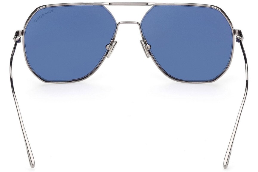 Ochelari de soare Tom Ford FT0852 14V Pilot Argintii