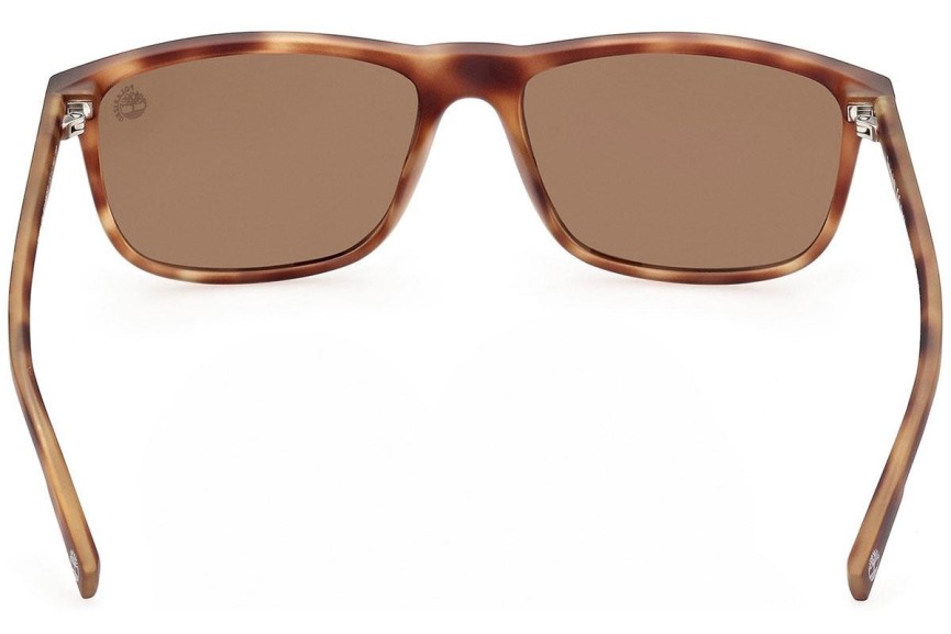 Ochelari de soare Timberland TB9266 52H Polarized Dreptunghiulari Havana