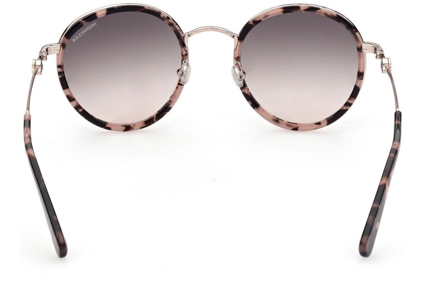 Ochelari de soare Moncler ML0195 55B Rotunzi Havana