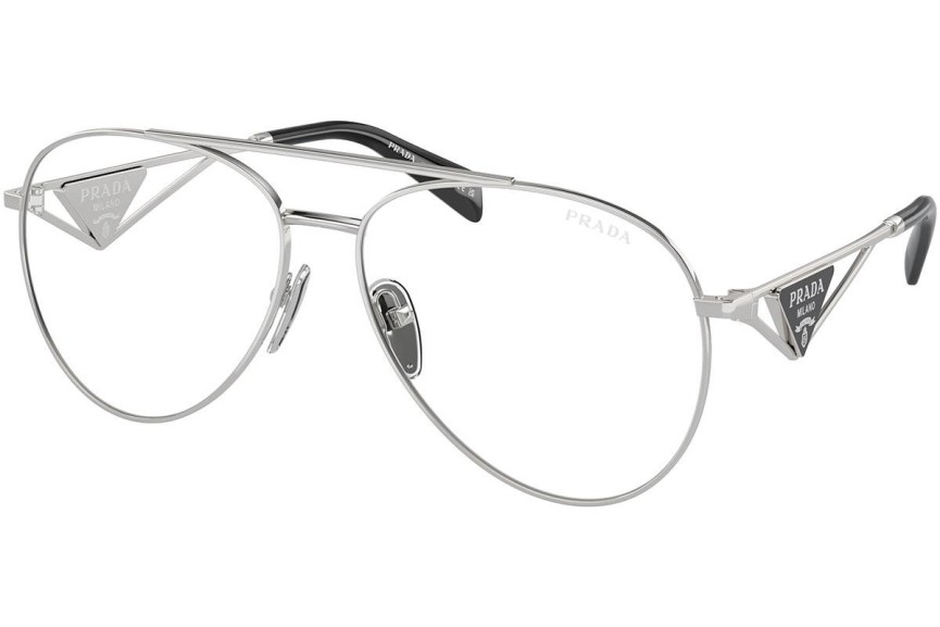 Ochelari de soare Prada PR73ZS 1BC08N Pilot Argintii