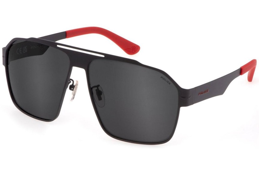 Ochelari de soare Police Summit 1 SPLL08 8YZP Polarized Pătrați Negri