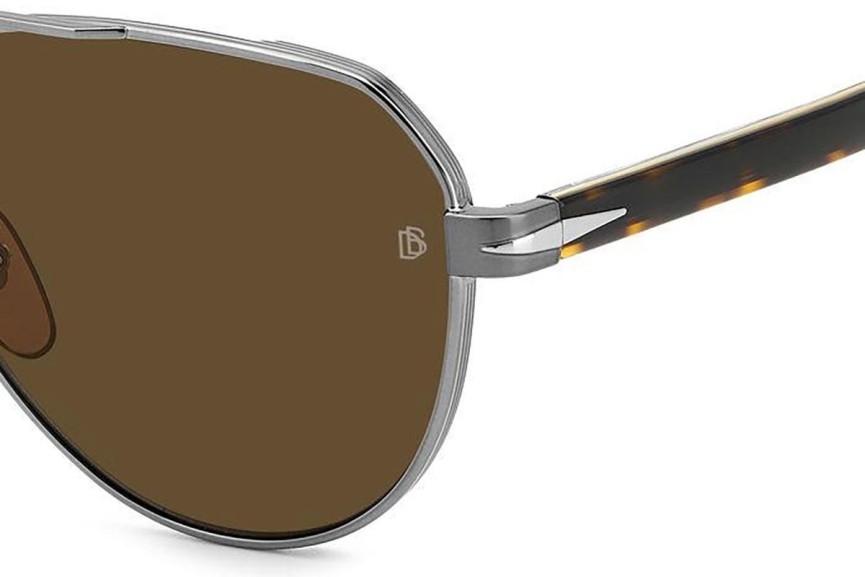 Ochelari de soare David Beckham DB1121/G/S EKP/70 Pilot Argintii