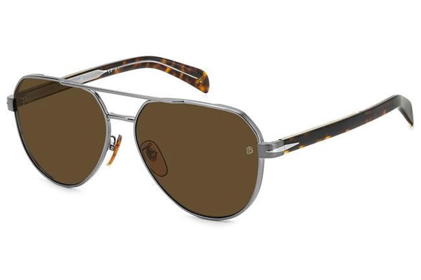 Ochelari de soare David Beckham DB1121/G/S EKP/70 Pilot Argintii