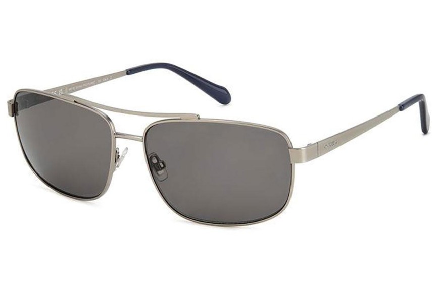 Ochelari de soare Fossil FOS2130/G/S R81/M9 Polarized Dreptunghiulari Argintii