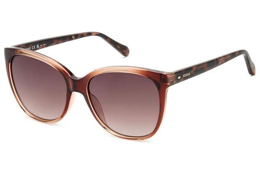 Ochelari de soare Fossil FOS3147/G/S FL4/HA Cat Eye Havana