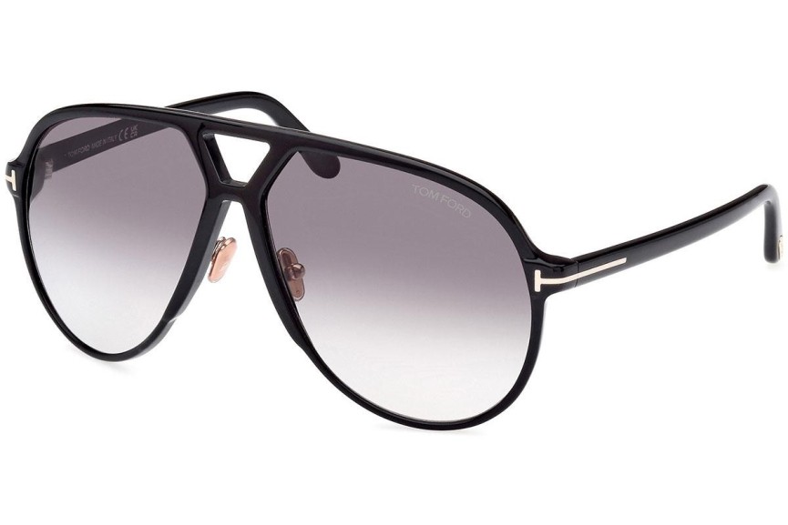 Ochelari de soare Tom Ford Bertrand FT1061 01B Pilot Negri