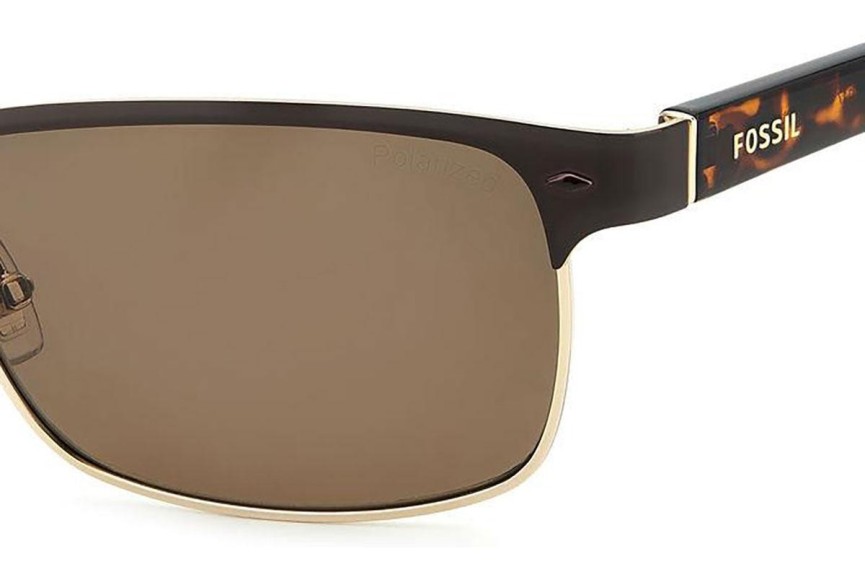 Ochelari de soare Fossil FOS3000/P/S 09Q/SP Polarized Pătrați Maro