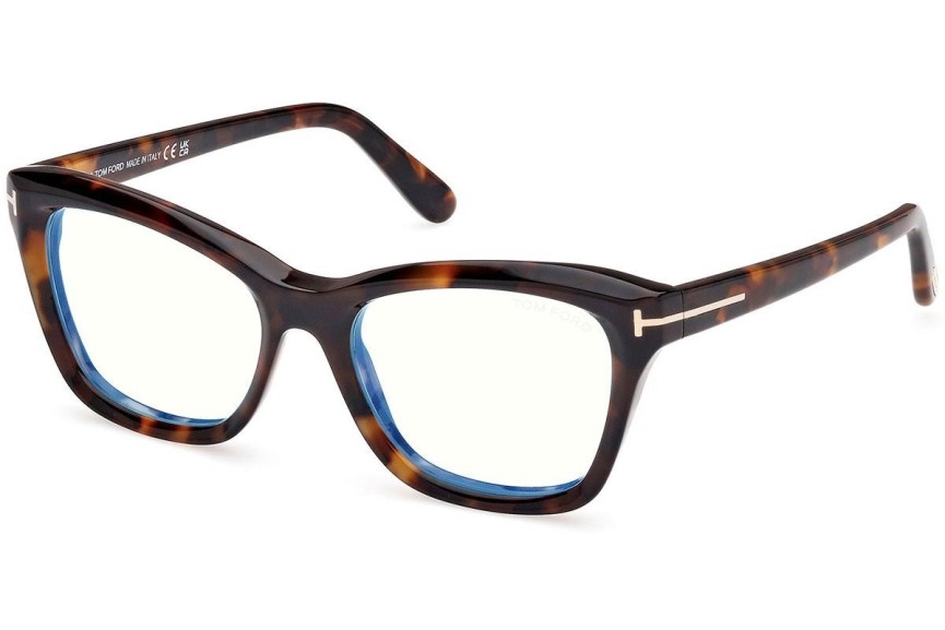 Ochelari Tom Ford FT5909-B 052 Cat Eye Havana