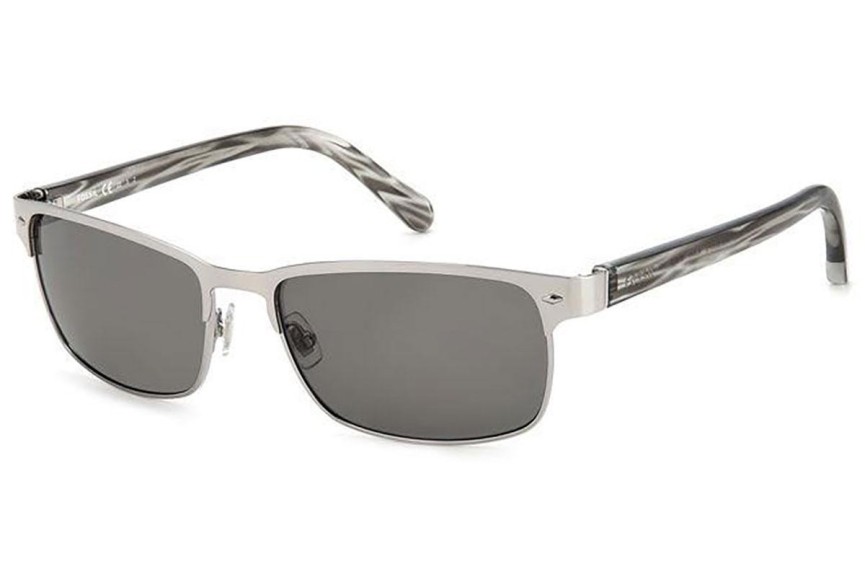 Ochelari de soare Fossil FOS3000/P/S 6LB/M9 Polarized Pătrați Argintii