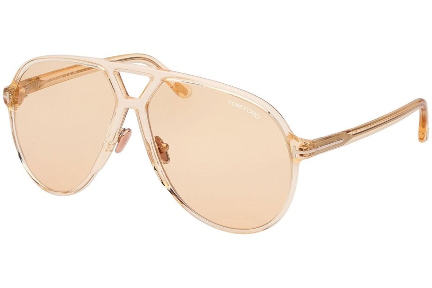 Ochelari de soare Tom Ford Bertrand FT1061 45E Pilot Maro