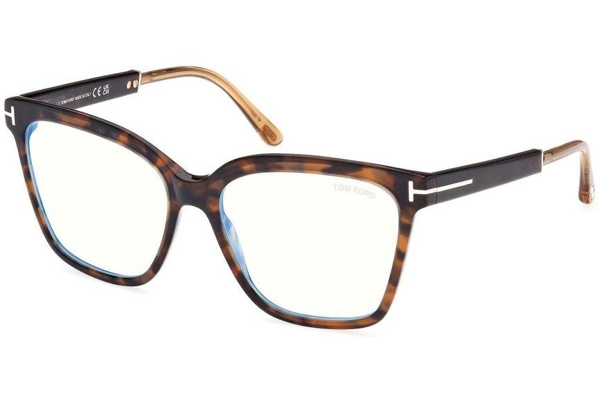 Ochelari Tom Ford FT5892-B 052 Pătrați Havana