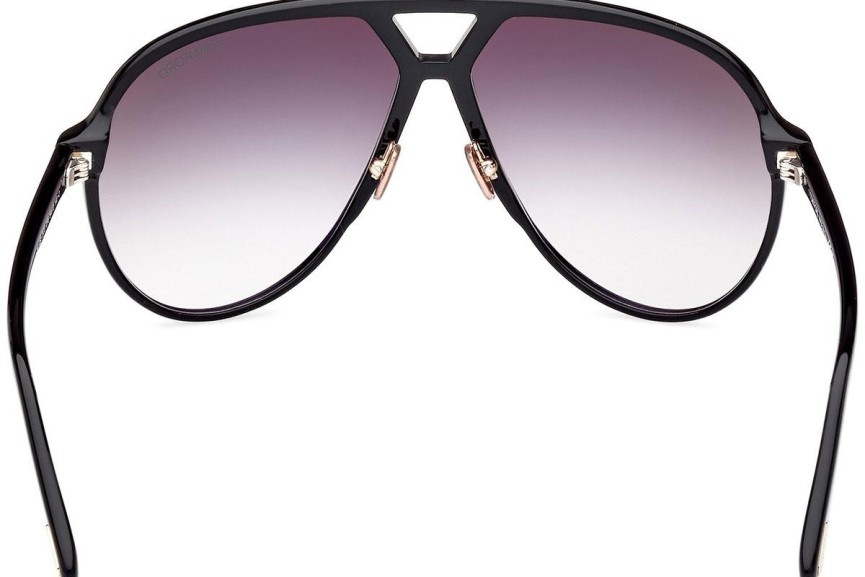 Ochelari de soare Tom Ford Bertrand FT1061 01B Pilot Negri