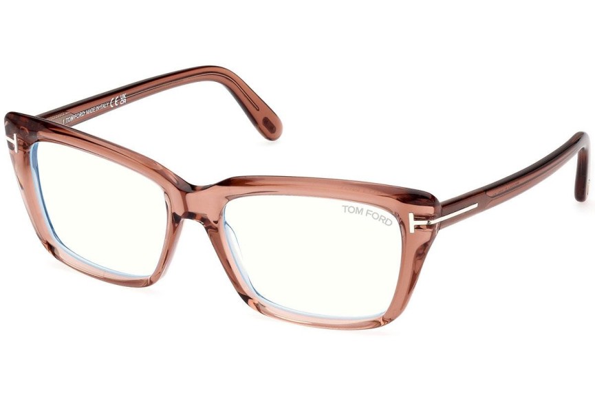 Ochelari Tom Ford FT5894-B 072 Pătrați Maro