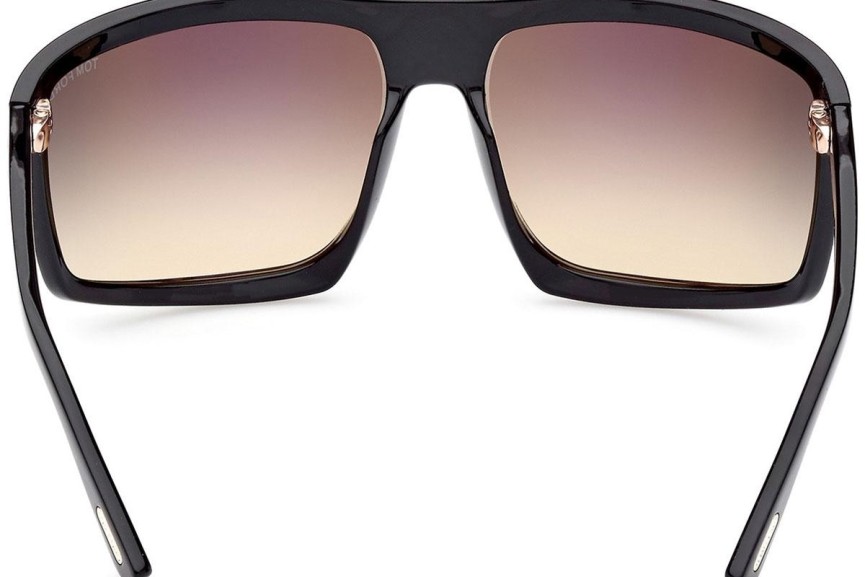 Ochelari de soare Tom Ford Clint 2 FT1066 01B Flat Top Negri