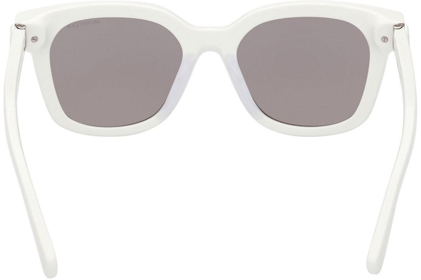 Ochelari de soare Moncler Audree ML0266 21C Dreptunghiulari Albi