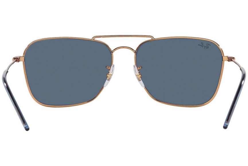 Ochelari de soare Ray-Ban Caravan Reverse RBR0102S 92023A Dreptunghiulari Aurii