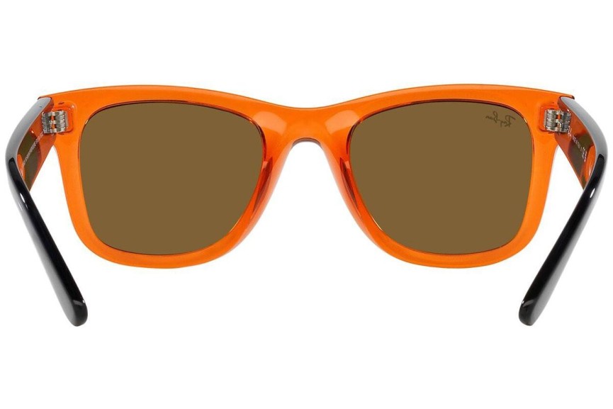 Ochelari de soare Ray-Ban Wayfarer Reverse RBR0502S 6712GM Pătrați Portocalii