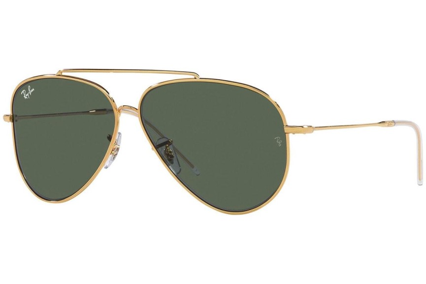 Ochelari de soare Ray-Ban Aviator Reverse RBR0101S 001/VR Pilot Aurii