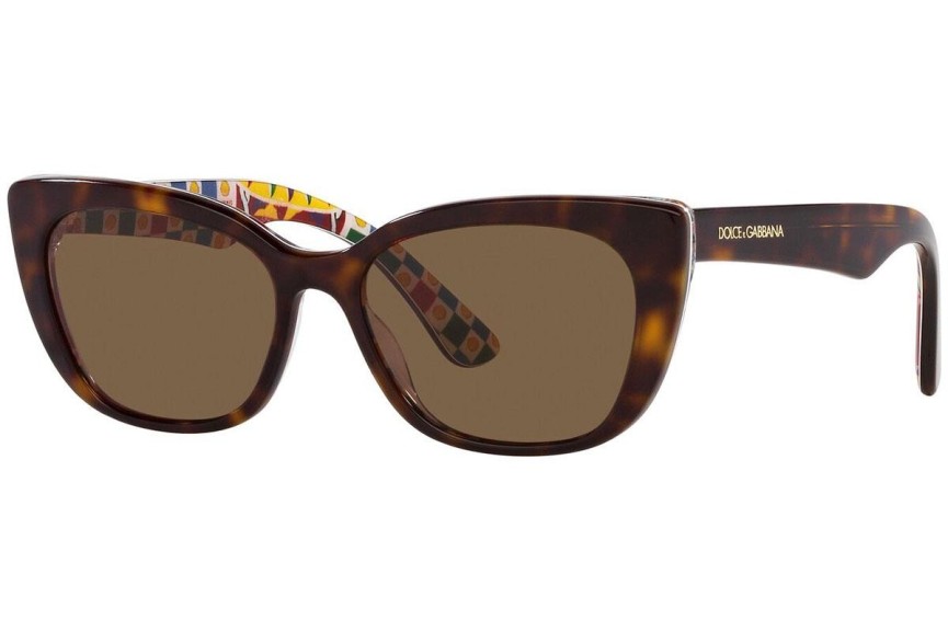 Ochelari de soare Dolce & Gabbana DX4427 321773 Cat Eye Havana