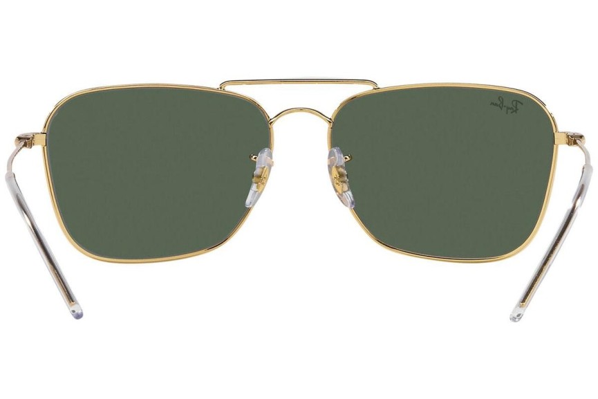 Ochelari de soare Ray-Ban Caravan Reverse RBR0102S 001/VR Dreptunghiulari Aurii