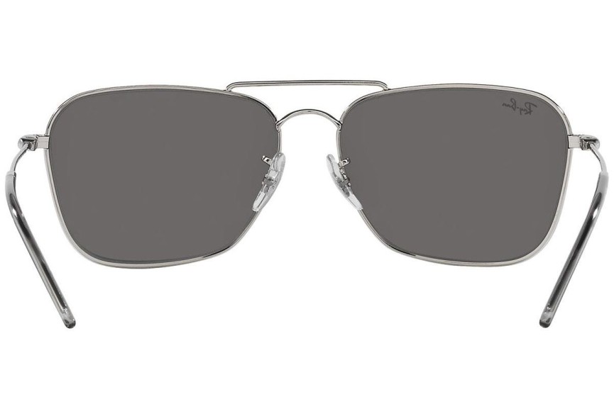 Ochelari de soare Ray-Ban Caravan Reverse RBR0102S 003/GS Dreptunghiulari Argintii