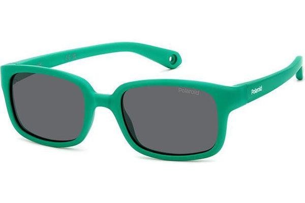 Ochelari de soare Polaroid Junior PLDK008/S DLD/M9 Polarized Dreptunghiulari Verzi