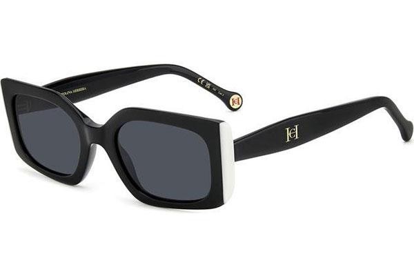 Ochelari de soare Carolina Herrera HER0182/S 80S/IR Dreptunghiulari Negri