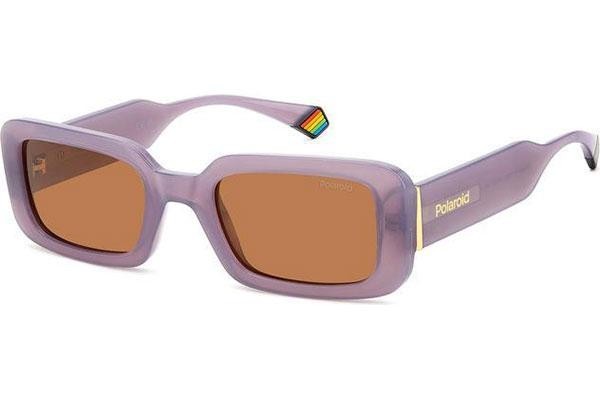 Ochelari de soare Polaroid PLD6208/S/X 789/HE Polarized Dreptunghiulari Violeți