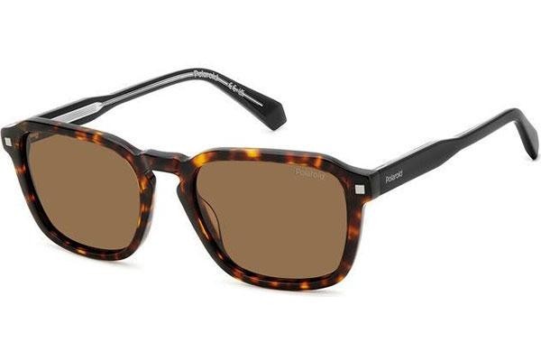 Ochelari de soare Polaroid PLD4156/S/X 086/SP Polarized Dreptunghiulari Havana