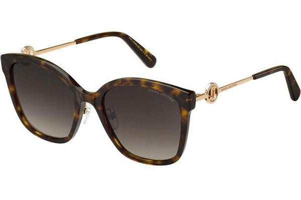 Ochelari de soare Marc Jacobs MARC690/G/S 086/HA Cat Eye Havana