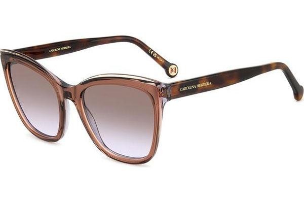 Ochelari de soare Carolina Herrera HER0188/S NUX/QR Cat Eye Maro