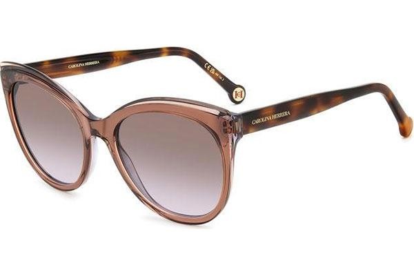 Ochelari de soare Carolina Herrera HER0175/S NUX/QR Cat Eye Maro