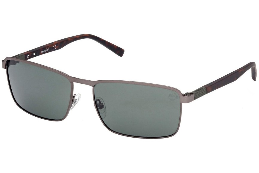 Ochelari de soare Timberland TB9272 07R Polarized Dreptunghiulari Gri