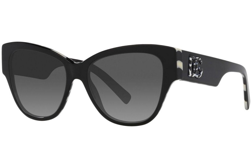 Ochelari de soare Dolce & Gabbana DG4449 3372/P Cat Eye Negri