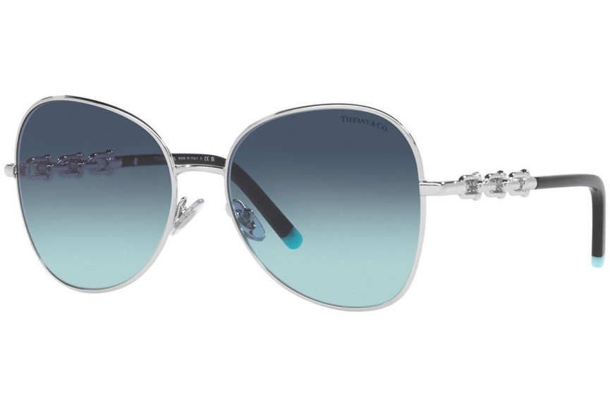 Ochelari de soare Tiffany & Co. TF3086 60019S Rotunzi Argintii