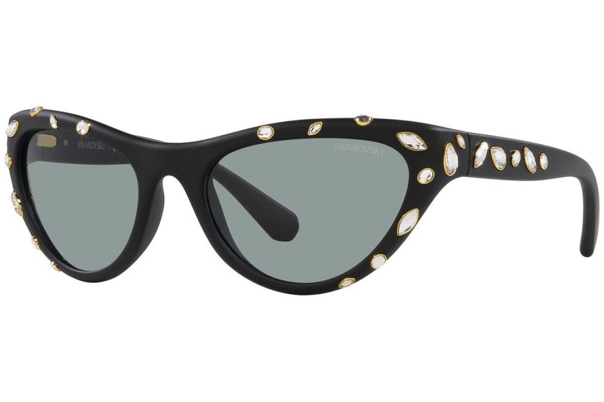 Ochelari de soare Swarovski SK6007 1020/1 Cat Eye Negri