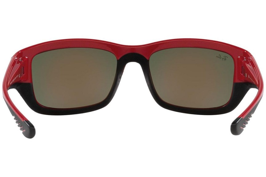 Ochelari de soare Ray-Ban RB4405M F6236Q Pătrați Roșii