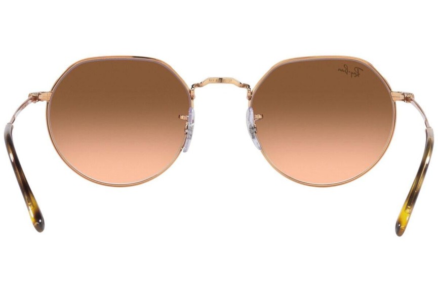 Ochelari de soare Ray-Ban Jack RB3565 9035A5 Rotunzi Maro