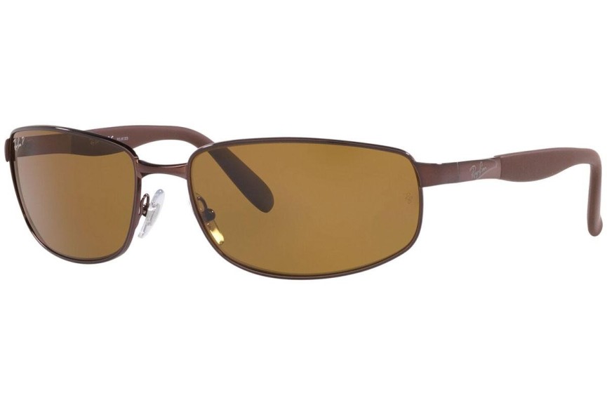 Ochelari de soare Ray-Ban RB3254 014/57 Polarized Dreptunghiulari Maro