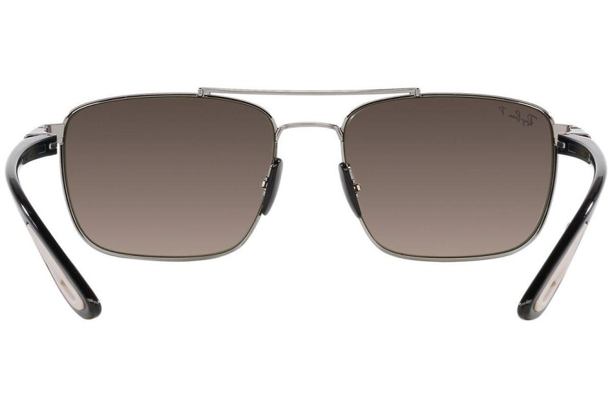 Ochelari de soare Ray-Ban RB3715M F0845J Polarized Pilot Argintii