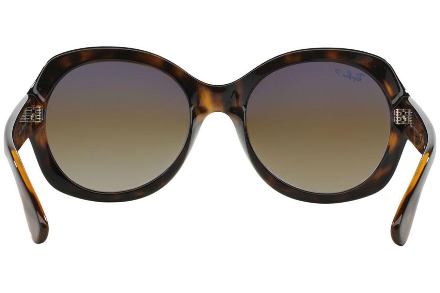 Ochelari de soare Ray-Ban RB4191 710/T5 Polarized Rotunzi Havana